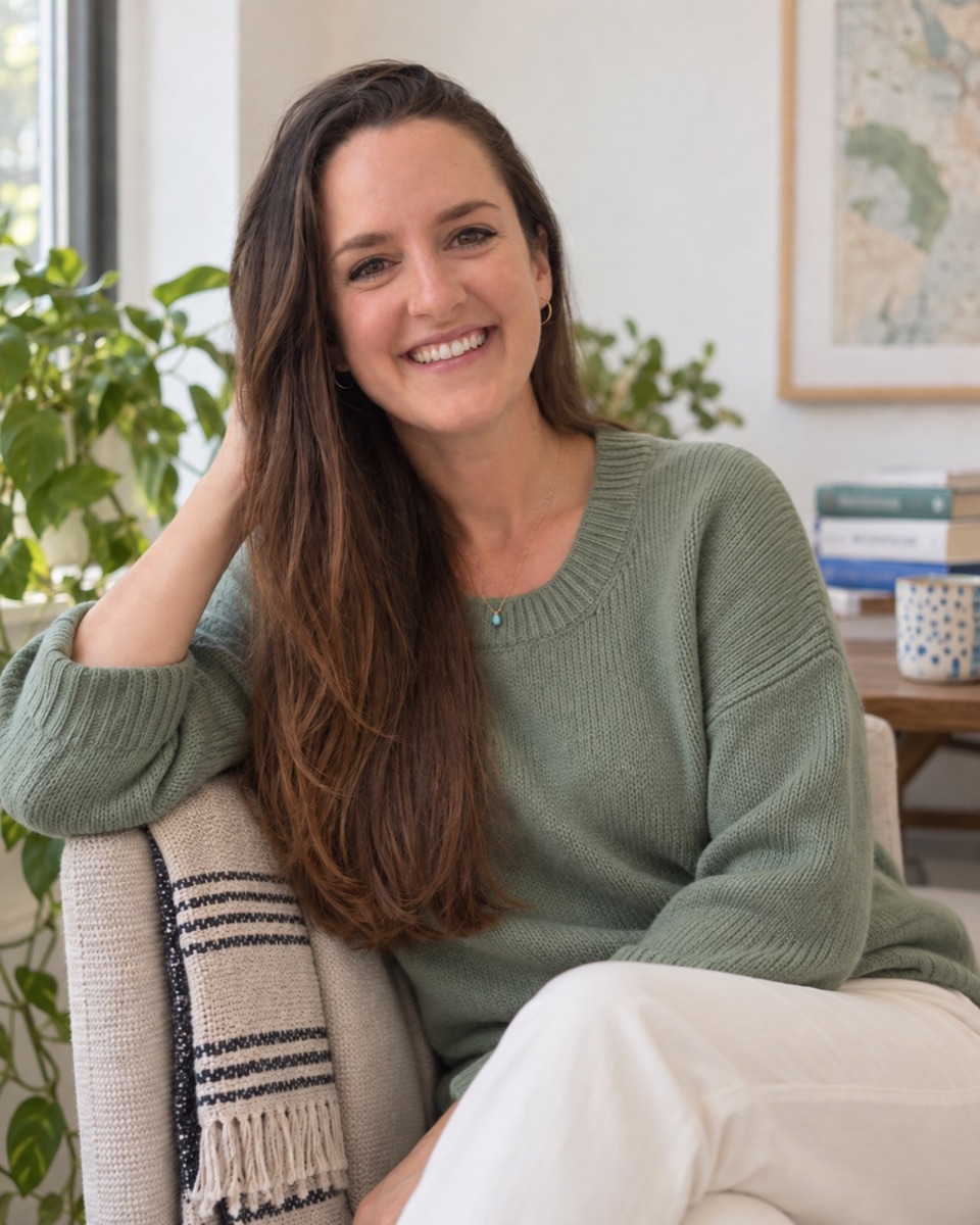 Maggie Streeten seated in a relaxed indoor setting